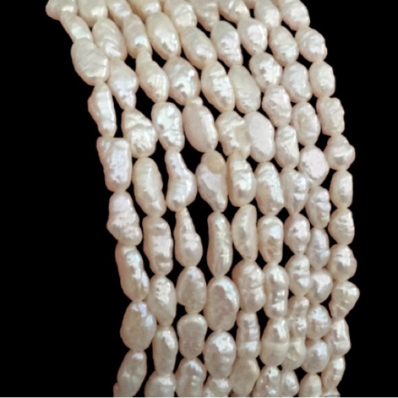 Vintage Genuine Seed Pearl Torsade Necklace and Bracelet Set - Picture 4 of 17